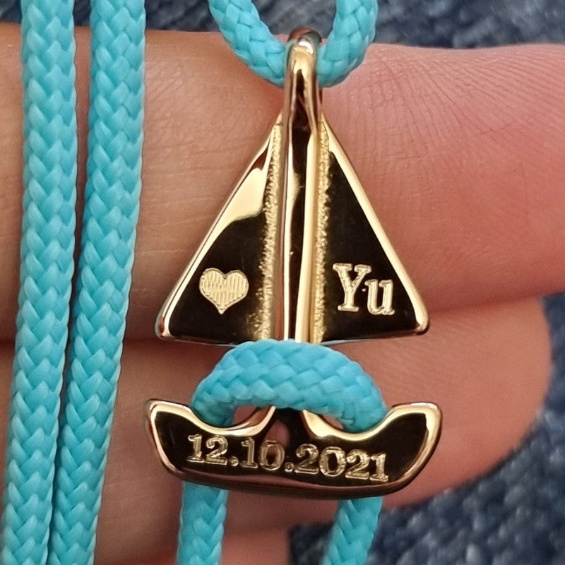 SAILOR mini boat bracelet turquoise
