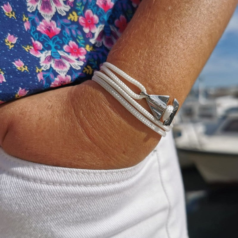 SAILOR mini boat bracelet white