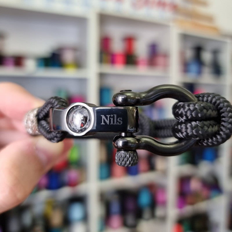 SEAMAN Compass Bracelet Black Camo - Break Time Croatia SEAMAN Compass Bracelet Black Camo - Break Time Croatia