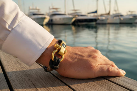 SEAMAN Compass Bracelet Black Camo