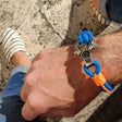 SEAMAN Compass Bracelet Blue Orange