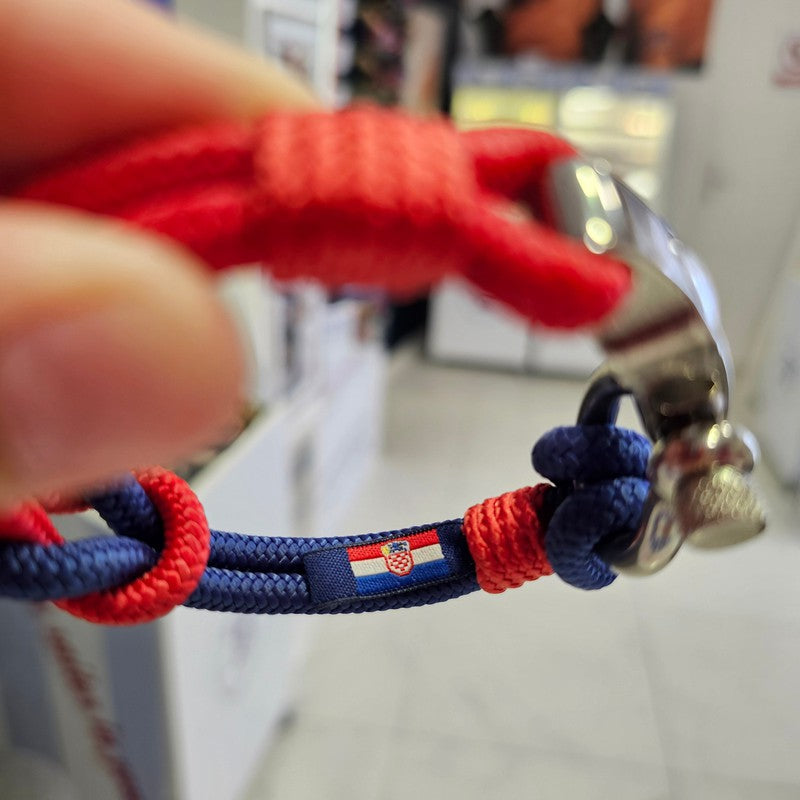 SEAMAN Compass Bracelet Blue Red