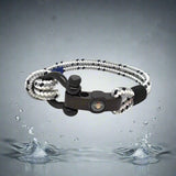 SEAMAN Compass Bracelet Grey Mix