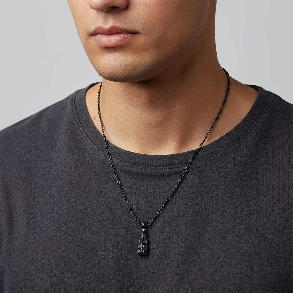 Steel necklace with OCEAN MINI Sveti Duje Split cathedral pendant