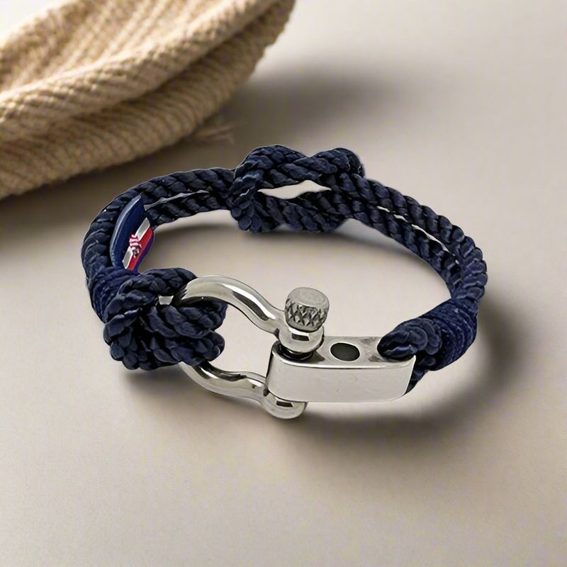 WAVES Soft Rope Bracelet Navy Blue - Break Time Croatia