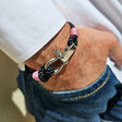 WAVES Soft Rope Bracelet Black Lavender Pink