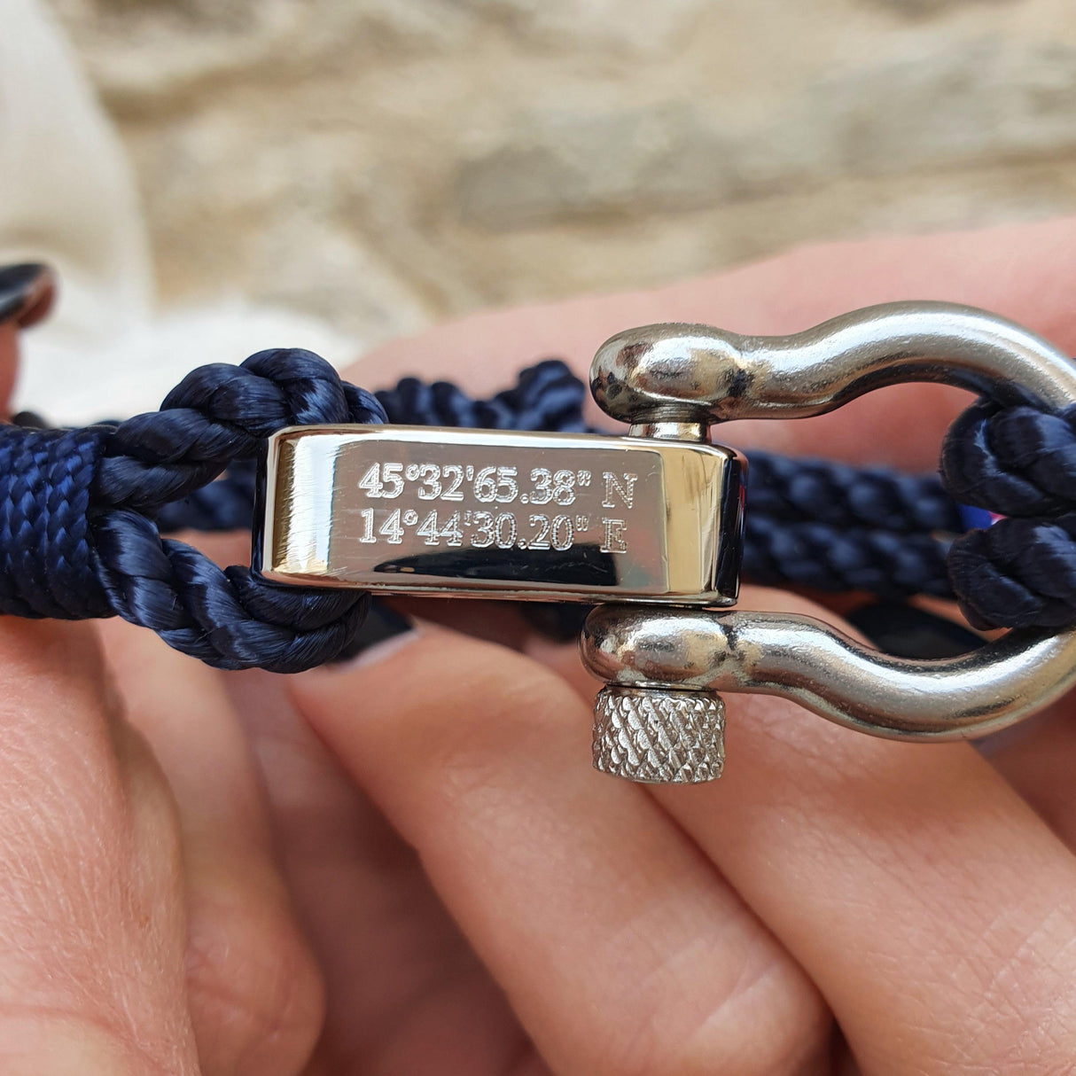 WAVES Soft Rope Bracelet Navy Blue