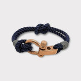 WAVES Soft Rope Bracelet Navy Blue Grey