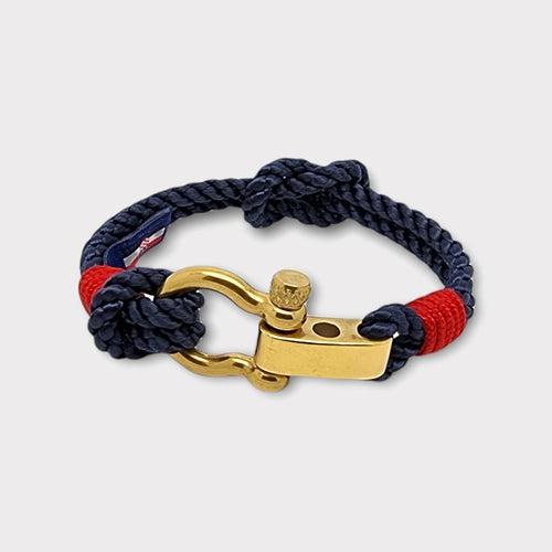 WAVES Navy Blue Red Marine Bracelet (WVS030) Break Time