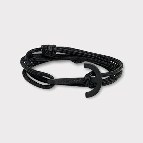 YACHT CLUB big anchor bracelet black