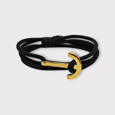 YACHT CLUB big anchor bracelet black