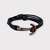YACHT CLUB big anchor bracelet black blue