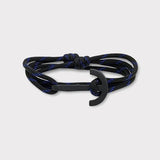 YACHT CLUB big anchor bracelet black blue
