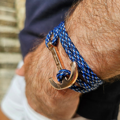 YACHT CLUB big anchor bracelet blue camo