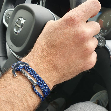 YACHT CLUB big anchor bracelet blue camo