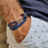YACHT CLUB big anchor bracelet blue camo