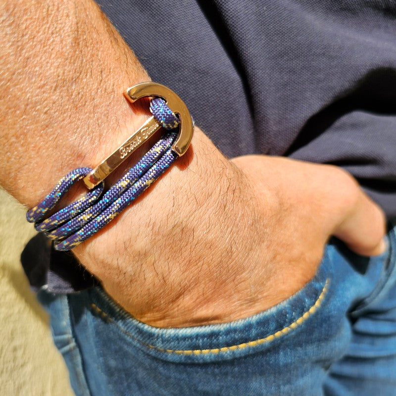 YACHT CLUB big anchor bracelet blue mix