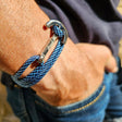 YACHT CLUB big anchor bracelet blue mix