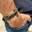 YACHT CLUB big anchor bracelet camo green