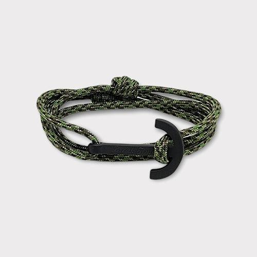 YACHT CLUB big anchor bracelet camo green