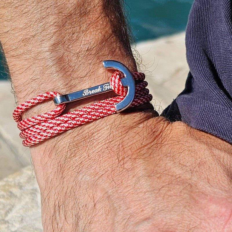 Anchor bracelet navy blue