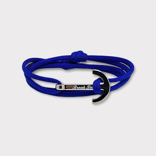 YACHT CLUB big anchor bracelet electric blue