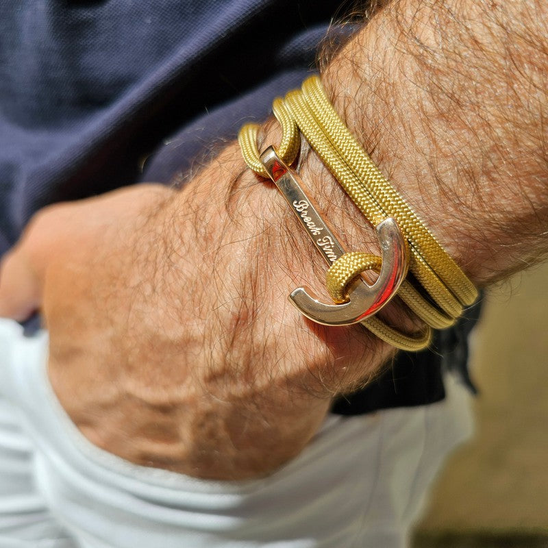 YACHT CLUB big anchor bracelet gold