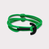 YACHT CLUB big anchor bracelet green