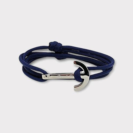 YACHT CLUB big anchor bracelet navy blue