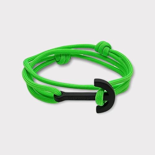 YACHT CLUB big anchor bracelet neon green