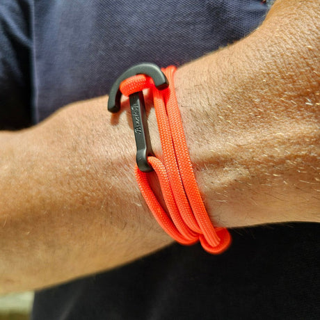 YACHT CLUB big anchor bracelet neon orange