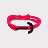 YACHT CLUB big anchor bracelet neon pink