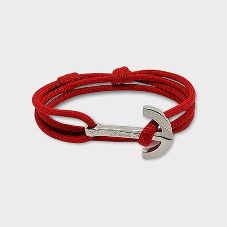 YACHT CLUB big anchor bracelet red