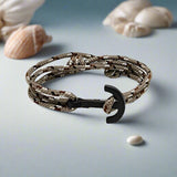 YACHT CLUB medium anchor bracelet camo