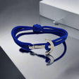 YACHT CLUB medium anchor bracelet electric blue