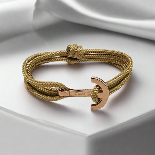 YACHT CLUB medium anchor bracelet gold