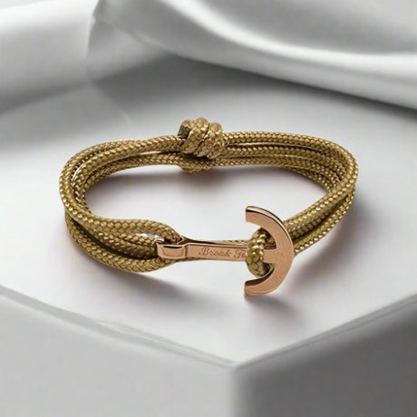 YACHT CLUB medium anchor bracelet gold