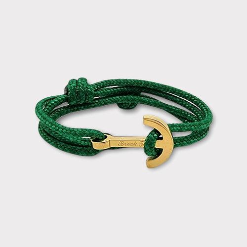 YACHT CLUB medium anchor bracelet green