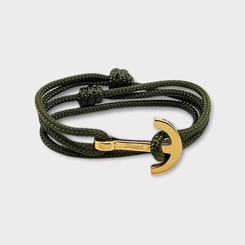 YACHT CLUB medium anchor bracelet khaki