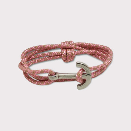 YACHT CLUB medium anchor bracelet pink gold