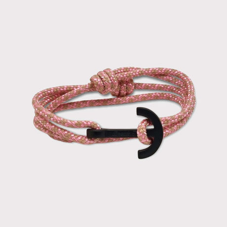 YACHT CLUB medium anchor bracelet pink gold