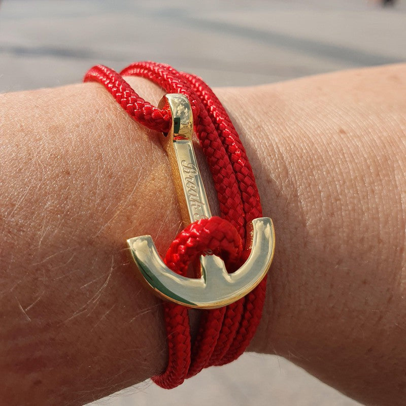 Red deals anchor bracelet