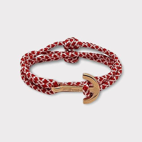 YACHT CLUB medium anchor bracelet red white