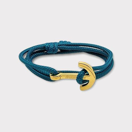 YACHT CLUB medium anchor bracelet teal