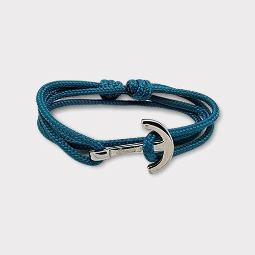 YACHT CLUB medium anchor bracelet teal