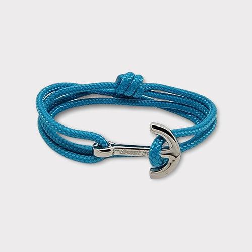 YACHT CLUB medium anchor bracelet turquoise