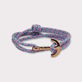YACHT CLUB medium anchor bracelet turquoise pink