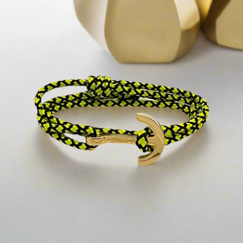 YACHT CLUB medium anchor bracelet yellow