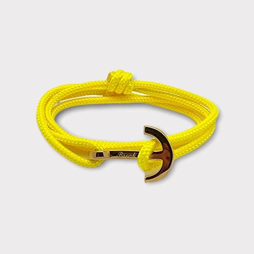 YACHT CLUB medium anchor bracelet yellow