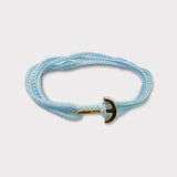 YACHT CLUB mini anchor bracelet baby blue